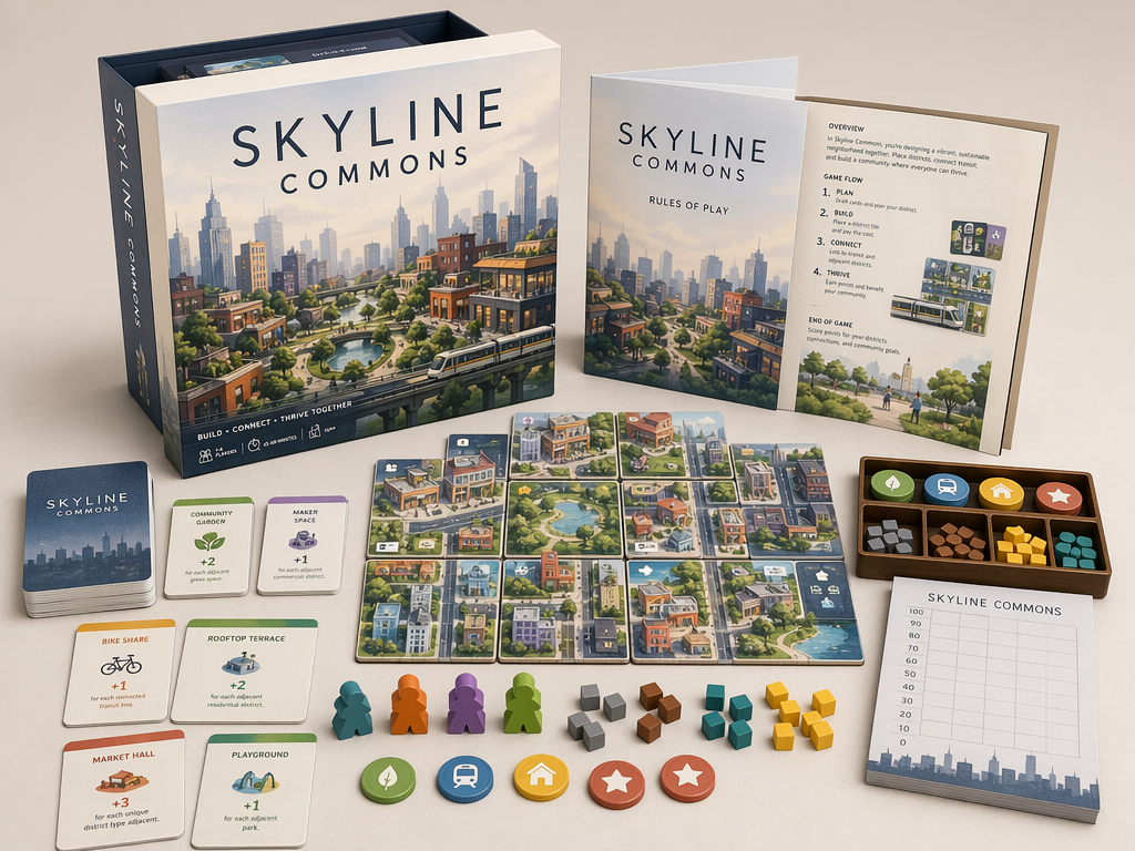 GPT Image 2 ボードゲームボックスのモックアップ