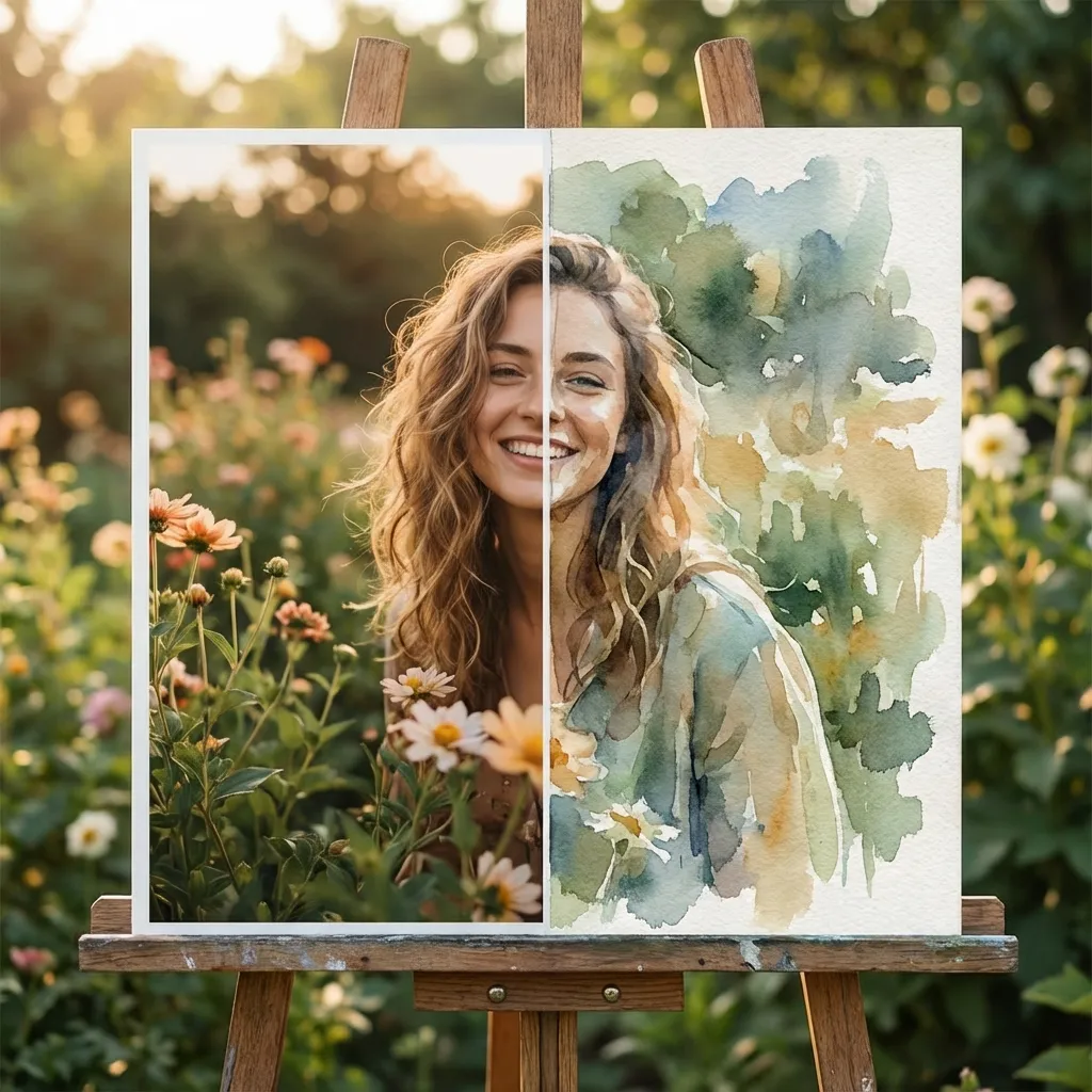 AI image editor artistic style transfer demonstration