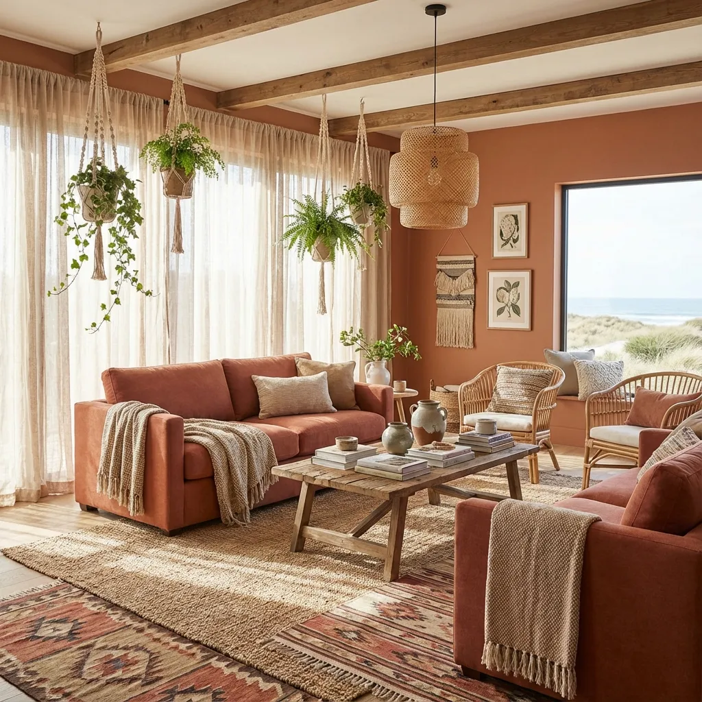 Coastal family room design